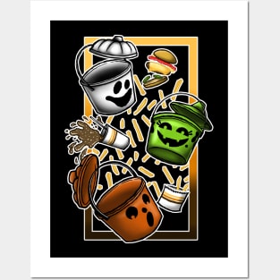 McFast Food Halloween Pails Posters and Art